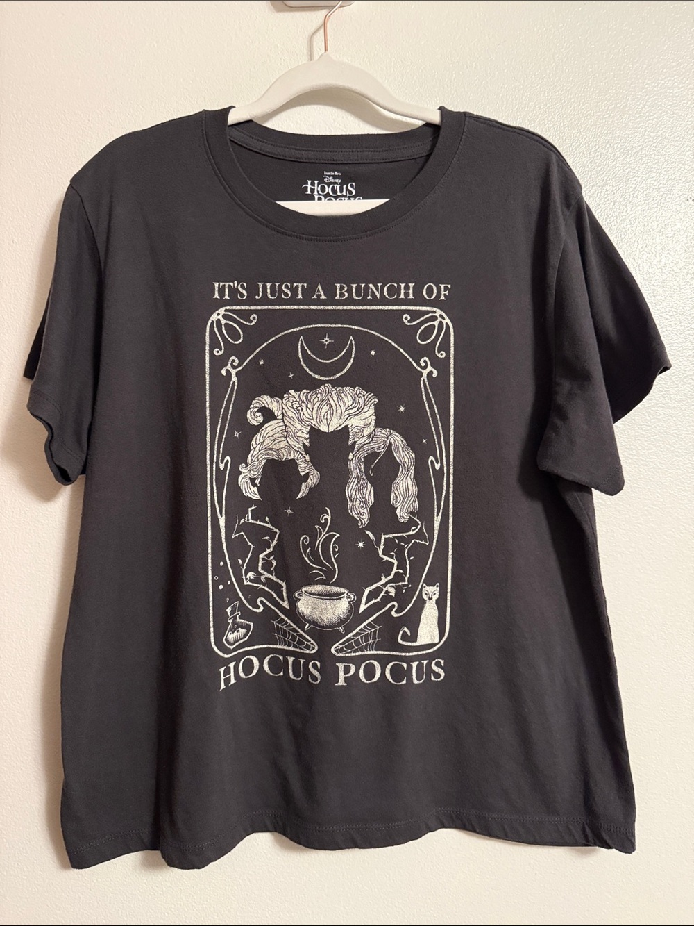 Disney Hocus Pocus Dark Grey Short Sleeve Tee XL